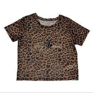 Baby Phat x Forever 21 Leopard Print Mesh Shirt | L